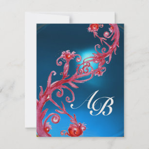 Convites MAGIC BERRIES 4,MONOGRAM Red Sphire ice