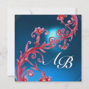 Convites MAGIC BERRIES 4,MONOGRAM Red Sphire ice