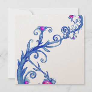 Convites MAGIC BERRIES, ouro metálico branco roxo