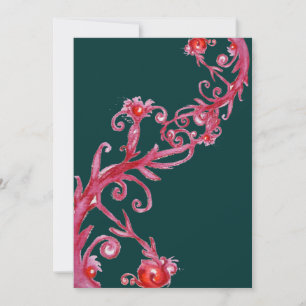 Convites MAGIC BERRIES preto vermelho roxo