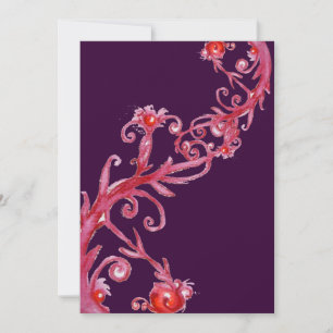 Convites MAGIC BERRIES, roxo vermelho