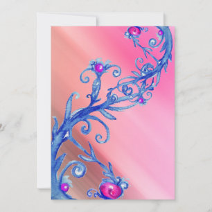 Convites MAGIC BERRIES, seda branca vermelha