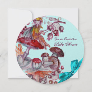 CONVITES MÁGICA FOLLET, CHÁ DO BEBÉ DA FITA AZUL DOS