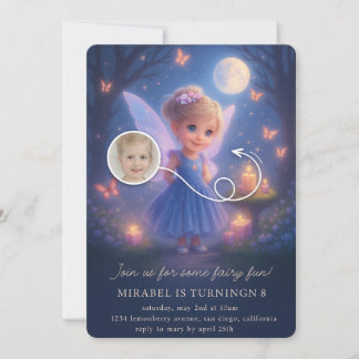 Convites Magical Fairy Birthday Invitation