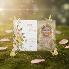 Convites Magical Fairy Floral Garden Pixie Girls Birthday