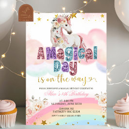 Convites Magical Unicorn Magical Day está a caminho de aniv
