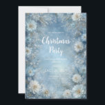 Convites Mágico Casamento de Inverno com Flores Brancas Gea<br><div class="desc">Capture a serenidade de tirar o fôlego de um país das maravilhas de inverno com este convite de casamento requintado! Este design é pura magia e romance, transportando seus convidados para um mundo de luz e gelo. Todo o cartão apresenta uma suave clareira central com uma mistura etérea de azul...</div>