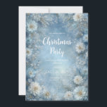 Convites Mágico Casamento de Inverno com Flores Brancas Gea<br><div class="desc">Capture a serenidade de tirar o fôlego de um país das maravilhas de inverno com este convite de casamento requintado! Este design é pura magia e romance, transportando seus convidados para um mundo de luz e gelo. Todo o cartão apresenta uma suave clareira central com uma mistura etérea de azul...</div>