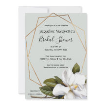 Magnolia Chá de panela com Dourado e Sage