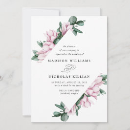 Convites Magnolia e Eucalipto| Casamento de quadro floral