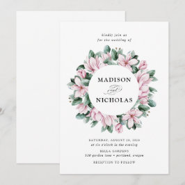 Convites Magnólia & Eucalipto | Casamento de Coroa de Flore