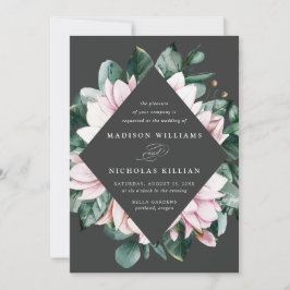 Convites Magnólia & Eucalipto | Casamento de Moldura Floral