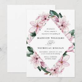 Convites Magnólia & Eucalipto | Quadro Floral Casamento