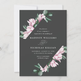 Convites Magnólia & Eucalipto | Quadro Floral de Casamento