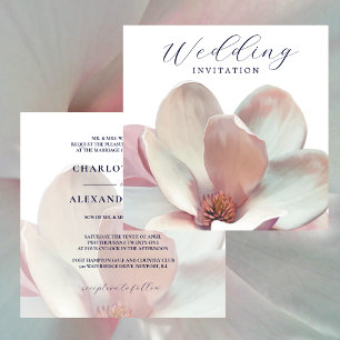 Convites Magnolia Pink e White Weds