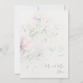 Convites Magnolia Rosa Vow Renovação 10 anos