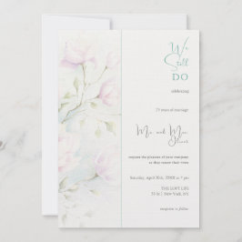 Convites Magnolia Rosa Vow Renovação 25 anos