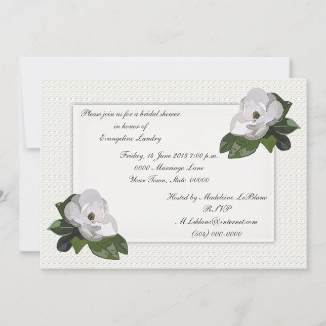 Convites Magnolias gêmeas (Frente)