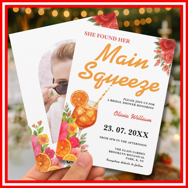 Convites Main Squeeze | Chá de Noiva Chic Citrus (Criador carregado)