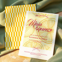 Main Squeeze Citrus Bridal Shower Lemon Bright