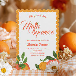 Convites Main Squeeze orange Bridal Shower Bright