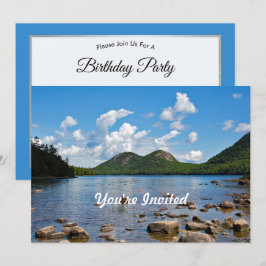 Convites Maine Jordan Pond Foto Birthday