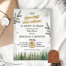 Maior aventura inicia Chá de fraldas florestal