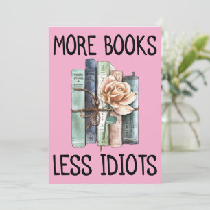 Convites Mais Livros Menos Idiotas Amante de Livros