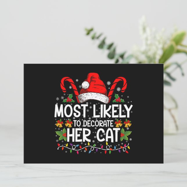Convites Mais Propensa a Decorar sua Família de Gatos Combi (Em pé/Frente)