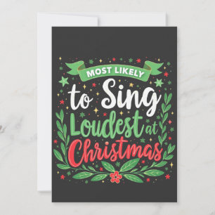 Convites Mais propenso a cantar mais alto no Natal