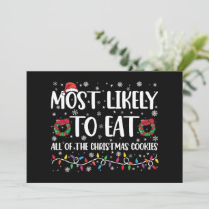 Convites Mais Propenso a Comer Todos os Biscoitos de Natal