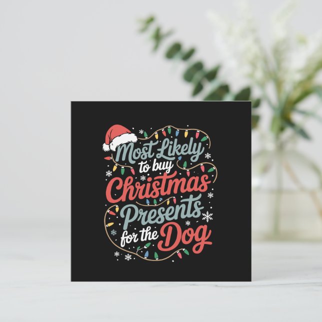 Convites Mais Propenso a Comprar Presentes de Natal para o  (Em pé/Frente)