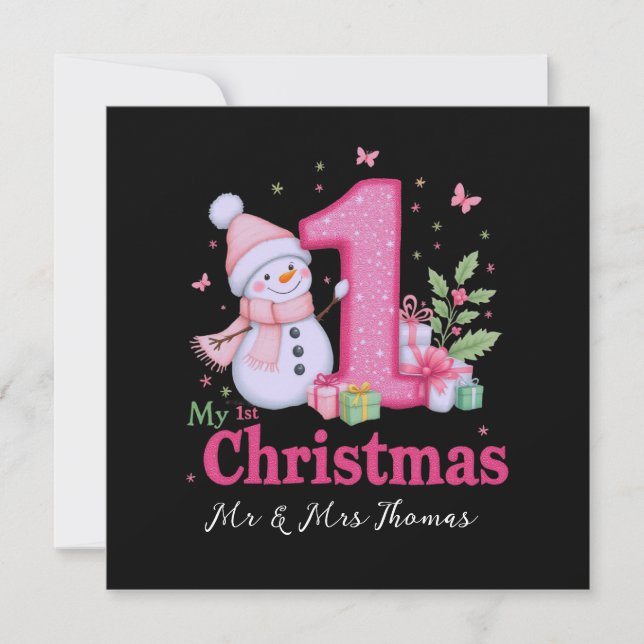 Convites Mais Propenso a Dançar com o Papai Noel, Cara (Frente)
