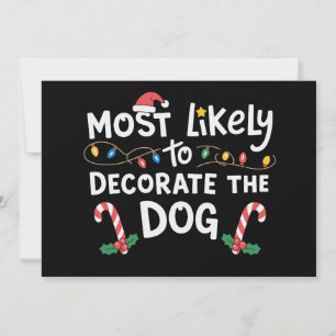 Convites Mais Propenso a Decorar o Natal do Cão Natal