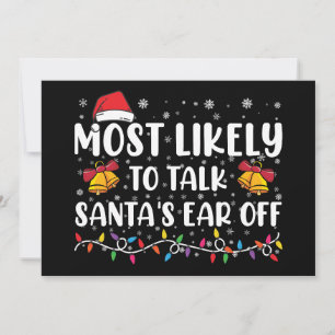 Convites Mais Propenso a Falar a Orelha do Papai Noel na Fa