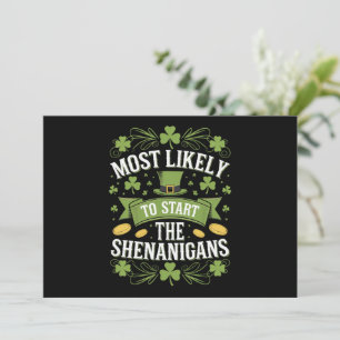 Convites Mais Propenso a Iniciar a Travessura St Patricks