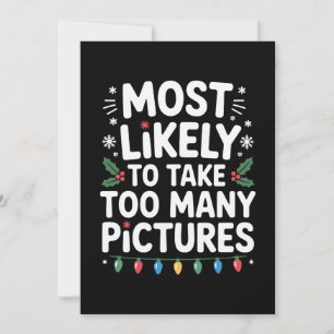 Convites Mais Propenso a Tirar Muitas Fotos de Natal