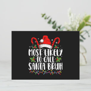 Convites Mais Provável De Chamar Papai Noel De Bruh Natal E