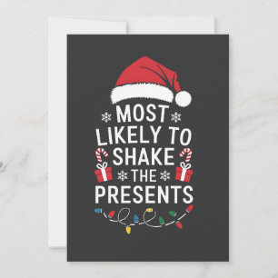 Convites Mais Provável De Sacudir Os Presentes De Natal