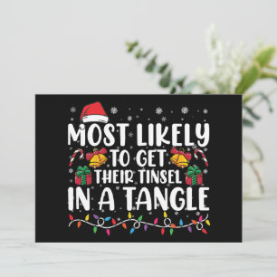 Convites Mais Provável De Ter Seu Tinsel Em Uma Confusão De