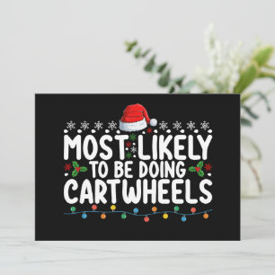 Convites Mais Provável É Estar Fazendo CartWheel No Natal