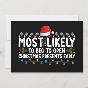 Convites Mais Provável Para Abrir Presentes De Natal Earl