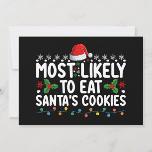 Convites Mais Provável Para Comer Cookies De Papai noel