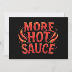 Convites Mais sabor picante com molho picante sobre Comida