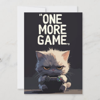 Convites Mais um jogo Carta de Cumprimentos Divertida de Ga