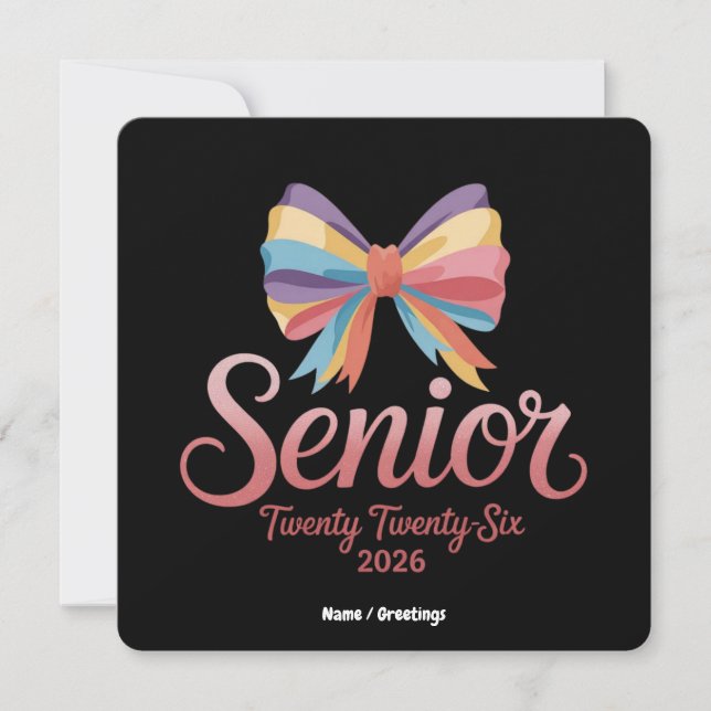 Convites Mais velho 2026 Coquete de Graduação do Arco Arco- (Frente)