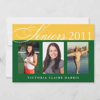 Convites Mais velho celebram a graduação de 3 fotos em verd