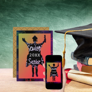 Convites Mais velho Silhouette Sunset Colors Party