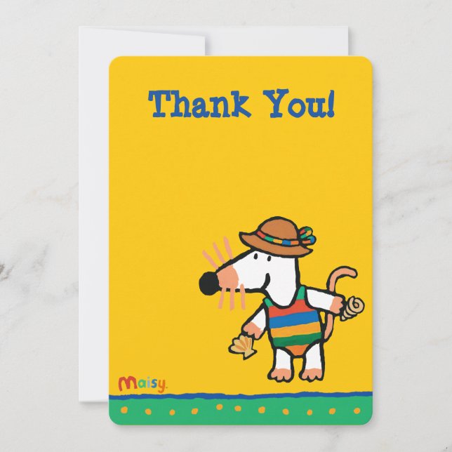 Convites Maisy com aniversário dos escudos (Frente)