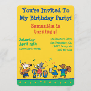 Convites Maisy e Amigos jogam na Banda